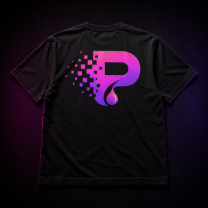 Polera Pixelia — estampado espalda